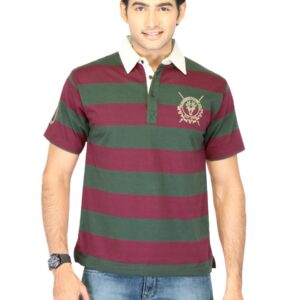 Classic Polo Men Stripes Red Tshirts
