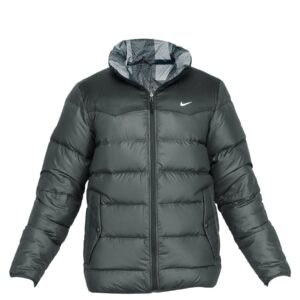 Nike Men Solid Grey Jacket