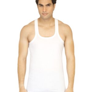 Facit Men Basic White Innerwear Vest