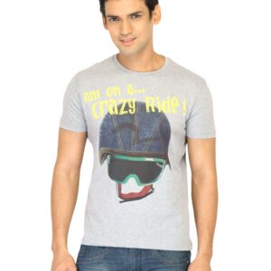 Spykar Men Helmet Grey T-Shirts