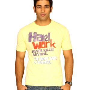 Myntra Mens Hard work never killed anyone T-shirt