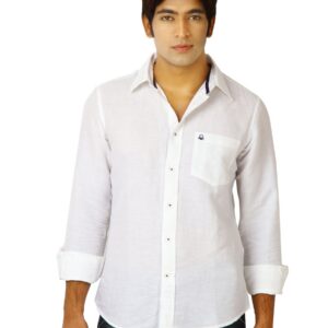 United Colors of Benetton Men Solid White Shirts