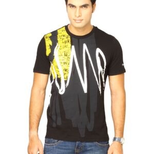 Puma Men Scribble Graphic Black Tshirts