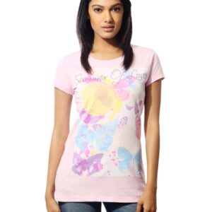 Wrangler Women Summer of Love Pink T-shirt
