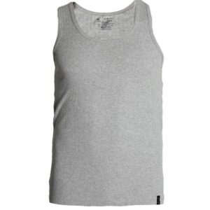Jockey Men Grey Melange Self-Striped Innerwear Vest 9922
