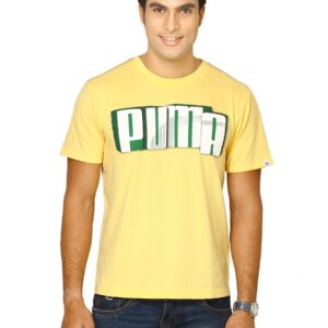 Puma Men Heroes Graphic Yellow Tshirts