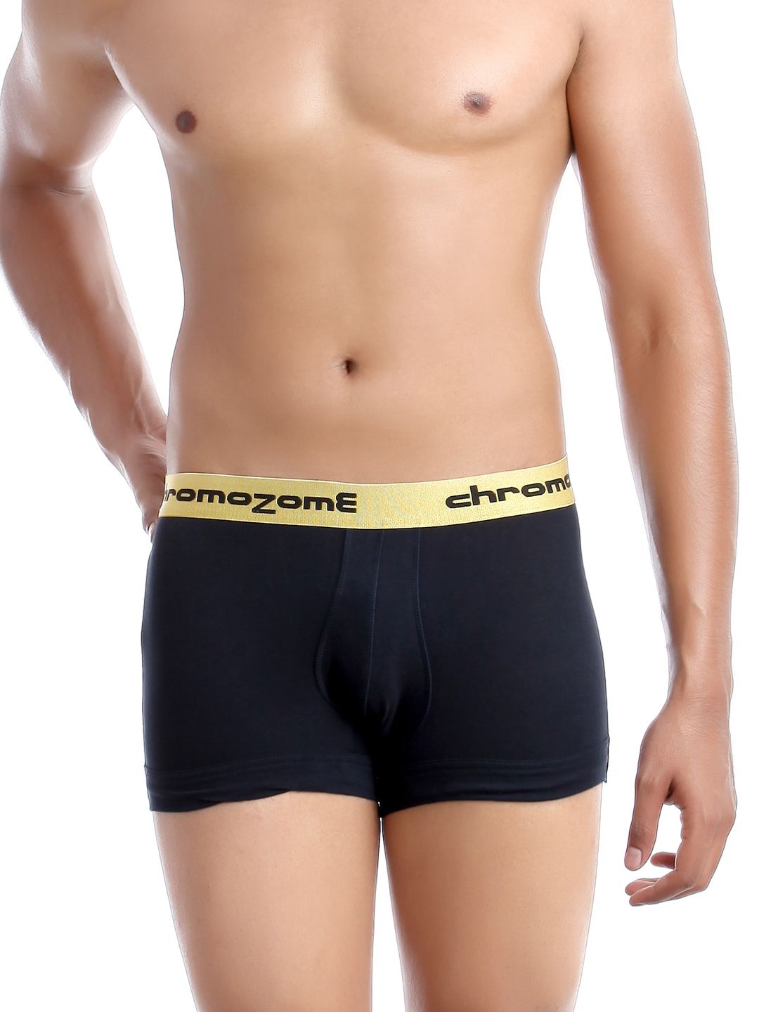 Chromozome Men Navy Blue Trunks