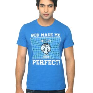 Mr. Men Printed Blue T-shirt