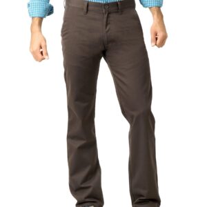 Highlander Men Solid Brown Trouser