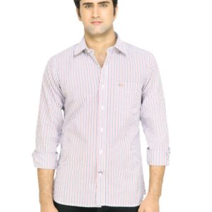 Arrow Sport Men White Striped Shirt