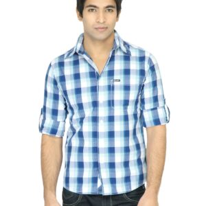 Wrangler Men Festa Blue Shirt