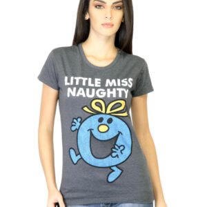 Little Miss Women Grey Printed T-shirt