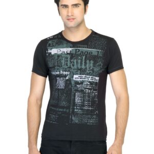 Indigo Nation Men Printed Black T-shirt
