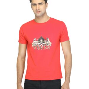 Myntra Men Viva Las Vegas Red T-shirt