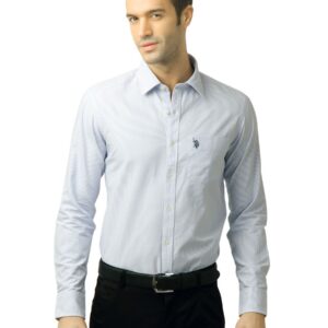 U.S. Polo Assn. Men Stripes Blue Shirt
