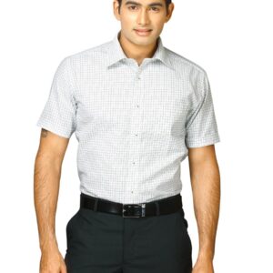 John Miller Men Green white check Purple Shirts