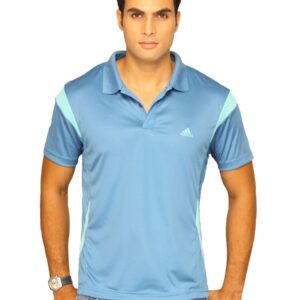 ADIDAS Men's Star Polo Lead Blue T-shirt
