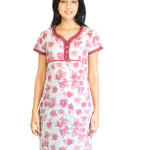 Visudh Pink Printed Ethnic Kurta