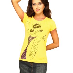 Jealous 21 Women's Yellow Miss T-shirt