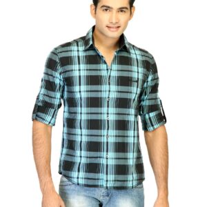 Belmonte Men Check Black Shirts