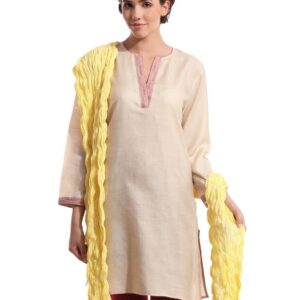 Fabindia Yellow Dupatta