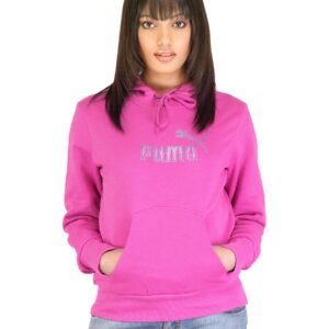 Puma Women Solid Pink Sweatshirts