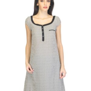 W Women Printed Black Kurta