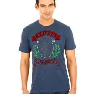 United Colors of Benetton Men Light Winter Blue Tshirts
