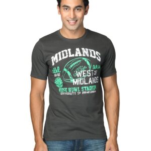 Locomotive Men Solid Langford Grey T-Shirts