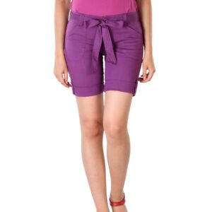 Jealous 21 Women Purple Shorts