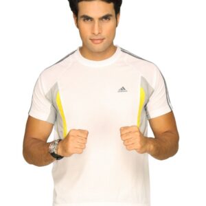 ADIDAS Men's Strip White T-shirt