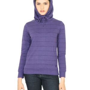 Wrangler Women Cowl Purple Sweatshirt