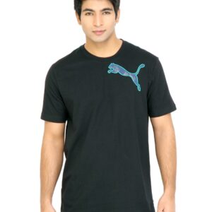 Puma Men Logo Black Tshirts