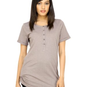 United Colors of Benetton Women Solid Light Brown Top