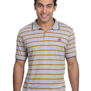 ADIDAS Mens Grey Polo T-shirt