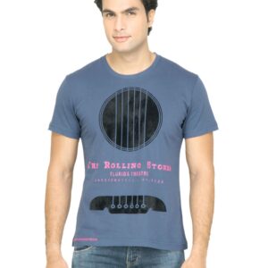 United Colors of Benetton Men Printed Blue TShirt
