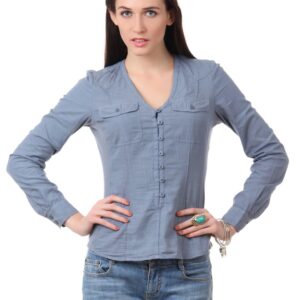 French Connection Women Blue Shirt