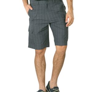 Indigo Nation Men Check Charcoal Shorts
