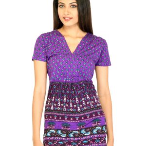 Jealous 21 Women Printed Purple Tops