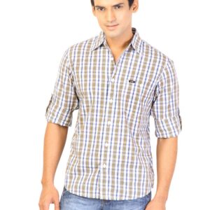 Lee Men Check Yellow Shirts