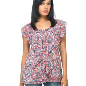 Van Heusen Woman Printed Pink Top