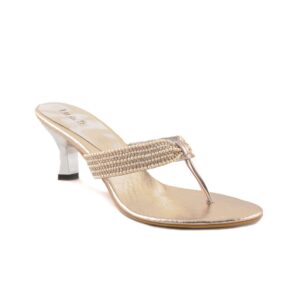 Inc 5 Women Casual Gold Heels
