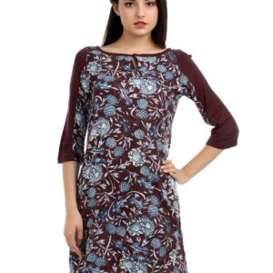 W Women Maroon Kurta