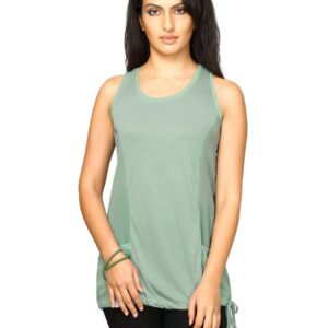 UCB Women's Racer Back Green Top