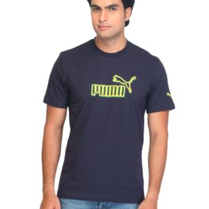 Puma Men Calogne Graphic Navy Blue T-shirt