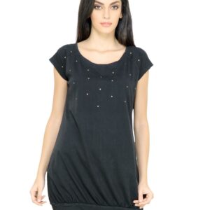 s.Oliver Women Solid Black Top