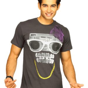 Free Authority Men's Hip Skull Cool Charcoal T-shirt