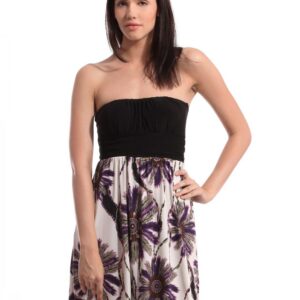 Tonga Women Printed Black Dress