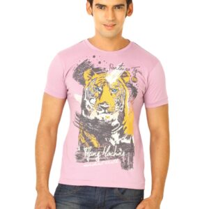 Flying Machine Men Mauvemist Purple Tshirts