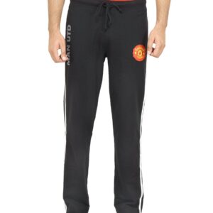 Manchester United Men Solid Black Track Pants